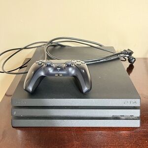 PS4(PRO) CONSOLE w/ CABLES & CONTROLLER